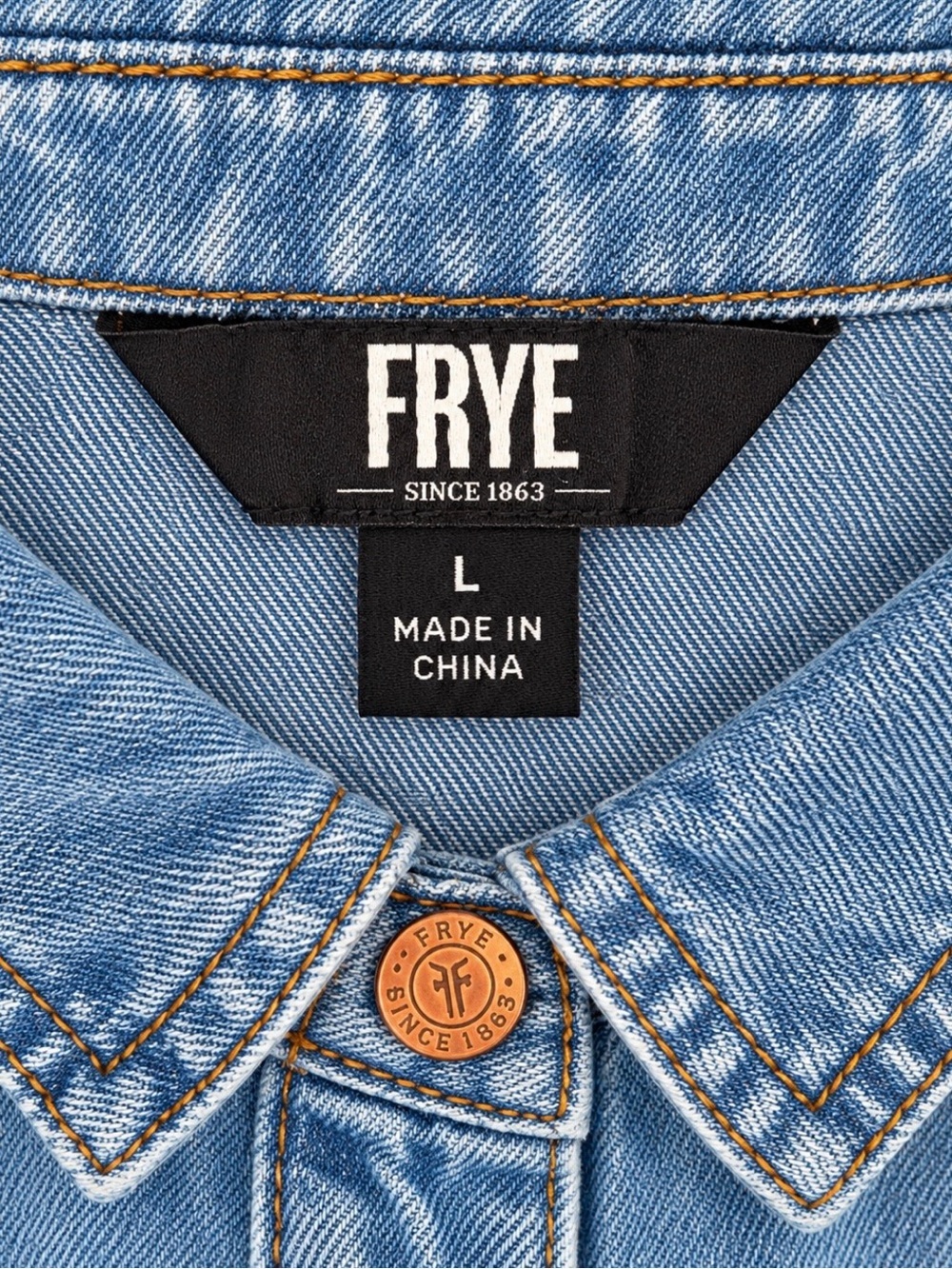 FRYE NWOT Women’s Denim Button Front Dress, Chest & Side Pockets 😍 - Picture 3 of 6